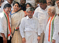 Suspended Telangans Congress MP's